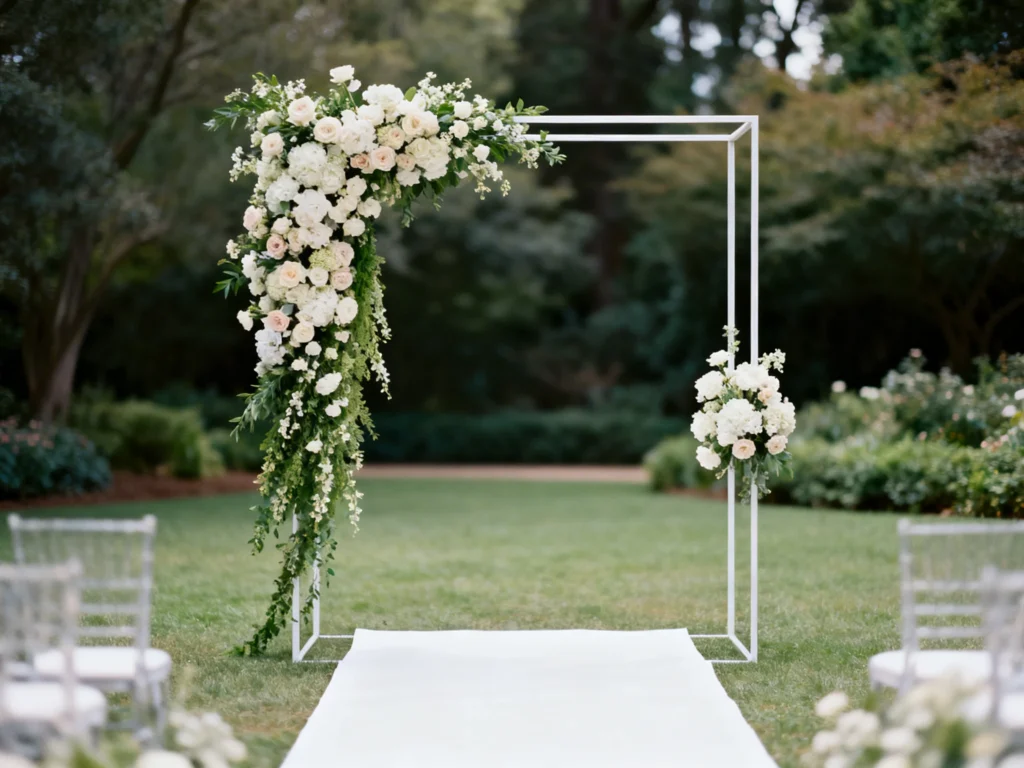 Wedding Ceremony Arch Florals: Full, Asymmetrical & Minimal Ideas for Every Style and Budget