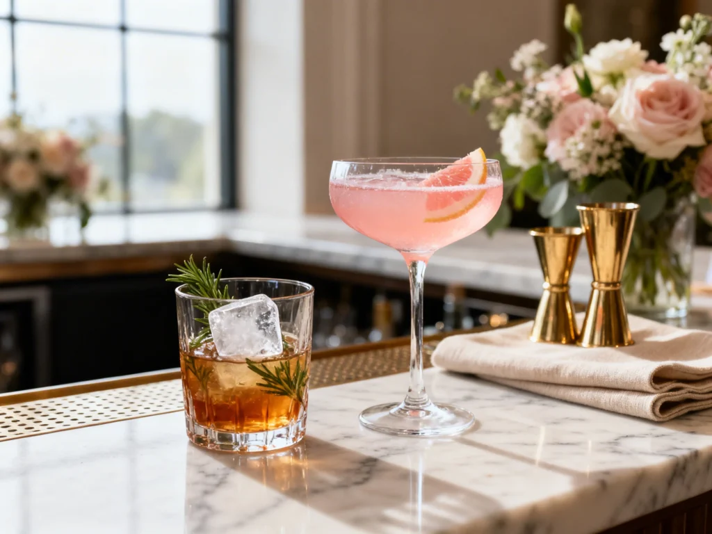 Theme-Matched Wedding Signature Cocktails: How to Choose, Name & Style Drinks for Your Season